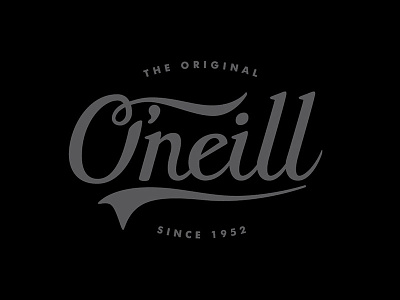 O'Neill Lettering lettering logo script type typeface