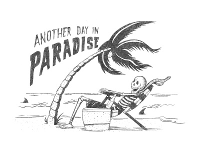 Paradise palm tree shirt surf surfing t-shirt tee