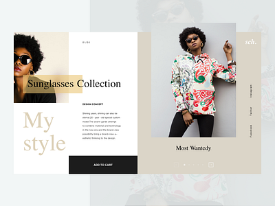 Sunglasses Webdesign UI&UX