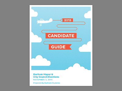 Kids Voting Candidate Guide cover design illustration print voting