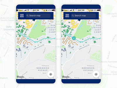 Bus Route Icon Exploration application bus route component higher ed icon iconography interface iteration mobile app mobile ui pattern process transportation ui