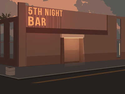 Bar for game bar game design illustration mafia miami
