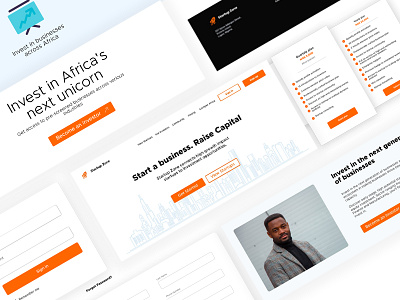 Startup Zone by Compex Africa design landing page signup page ui ui ux uidesign uiux ux design uxdesign web design