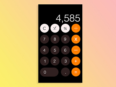 Iphone Calculator Screen calculator calculator app calculator ui iphone