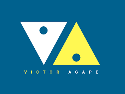 Personal Logo - Victor Agape design logo personal brand shapes