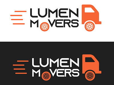 Lumen Movers Logo brand identity design logistics logo photoshop