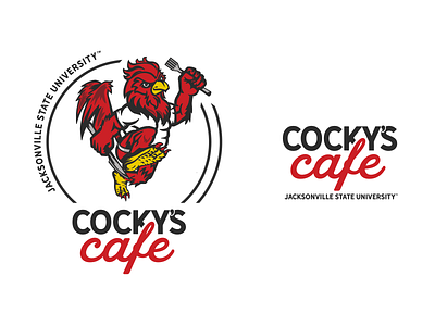 Cockys Cafe Logo brand design branding cafe design illustration logo print typogaphy