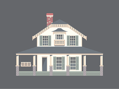 Alumni House Illustration