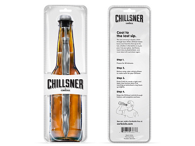 Chillsner Single beer branding chillsner consumer corkcicle hang tag identity logo mock up package design packaging photoshop plastic product product design rendering