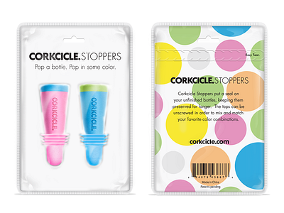 Corkcicle Stoppers design fun illustrator package design packaging photoshop stoppers wine