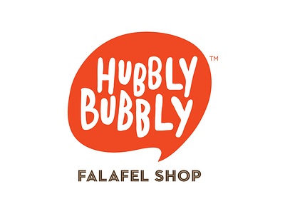 Hubbly Bubbly Logo branding design falafel food identity illustrator logo photoshop restaurant type typography