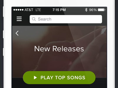 Game changer app design architecture design layout search bar spotify ui ux