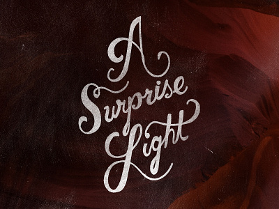 Surprise... cursive dark easter grunge hand illustration lettering texture type