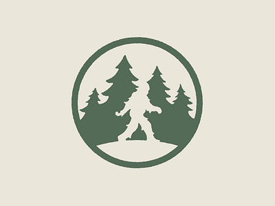 Sasquatch badge bigfoot branding icon identity illustration logo sasquatch snowman soil trees yeti