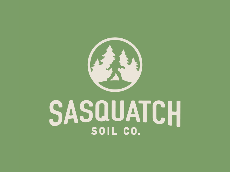 Sasquatch Logo Options badge bigfoot brand branding gif icon identity illustration logo sasquatch type typography