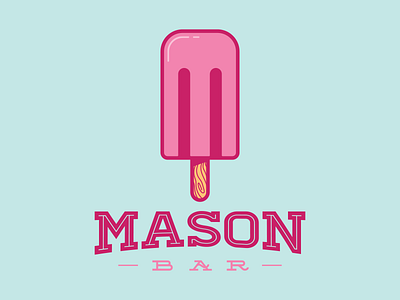 Mason Bar bar brand design icon identity logo mason popsicle shop store