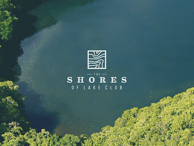 Shores ID brand design icon identity illustration lake land logo shores trees typography ui