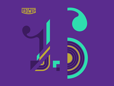 Happy '16 abstract branding circle crop geometric identity illustration numbers purple type ui