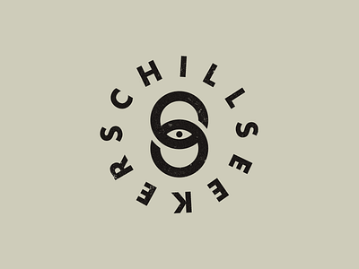 Chill/Seek badge brand c eye icon identity logo s type ui vector