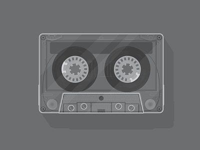 Clearly... cassette design illustration tape