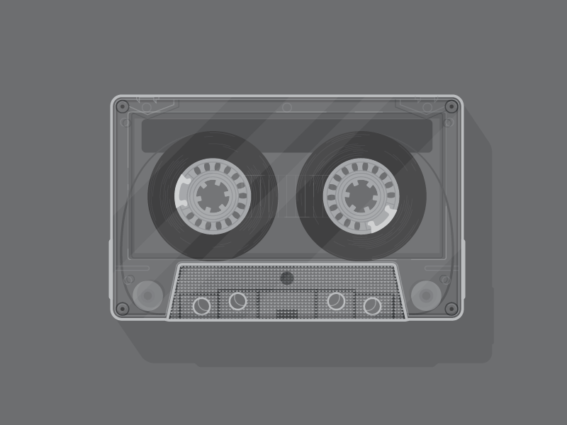 Clearly... illustration design cassette tape