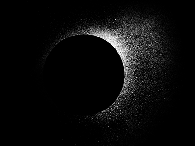 Obligatory Eclipse Post design eclipse flat graphic illustration moon space texture