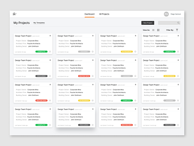 Project Based Dashboard figma