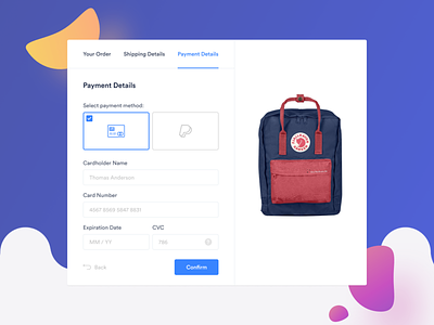 Credit Card Checkout checkout credit card design ecommence figma flat ui userinterface ux web