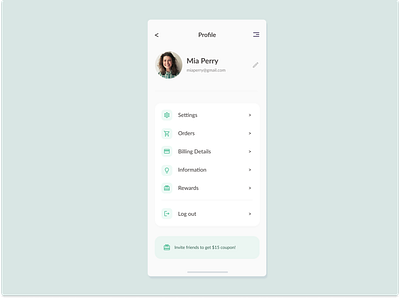 100-day design challenge #006 design ui user profile