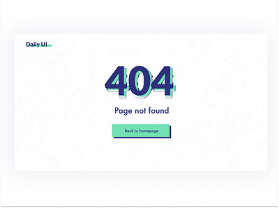 100-day design challenge #008 404 page ui web deisgn
