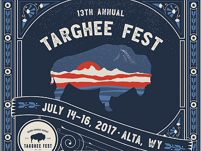 2017 Targhee Fest Poster graphic design poster design