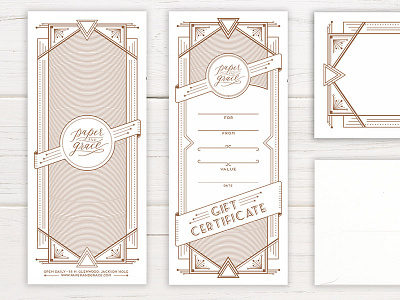 Gift Certificate Design graphic design print design