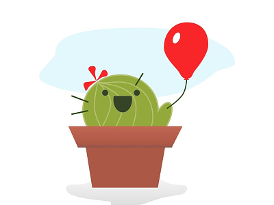 Cactus design happy illustration