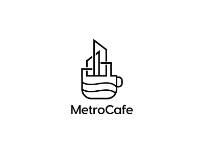 Branding - Metro Cafe brand mark branding branding concept branding design design icon illustration logo minimal