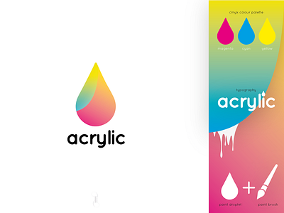 Acrylic - Logo app graphic graphic design icon logo uxui