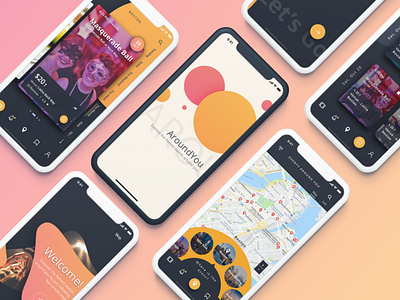 AroundYou Event management & ticketing App design app event app mobile app screen uidesign ux ux ui