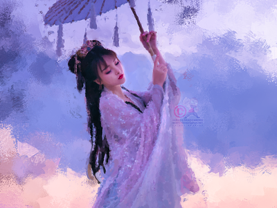 Finespun digital digital art digital painting geisha illustration photoshop