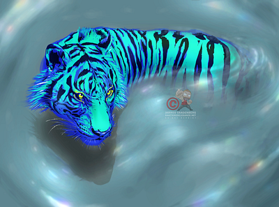 Year Of The Tiger digital happy new year illustration tiger