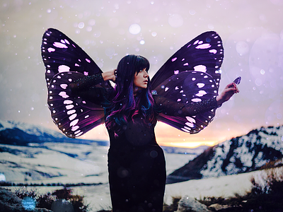 Tatania, Queen Of The Fairies abstract butterflies butterfly colorado digital fae fairies fairy fantasy fay fey lovepris mountains photographer photography photomanipulation photoshop priscilla balderas queen of the fairies tatania