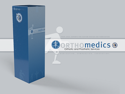 OrthoMedics branding branding design design illustration logo