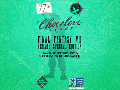 Final Fantasy Chocolove final fantasy vii fun illustration photoshop redesign weekly warm up
