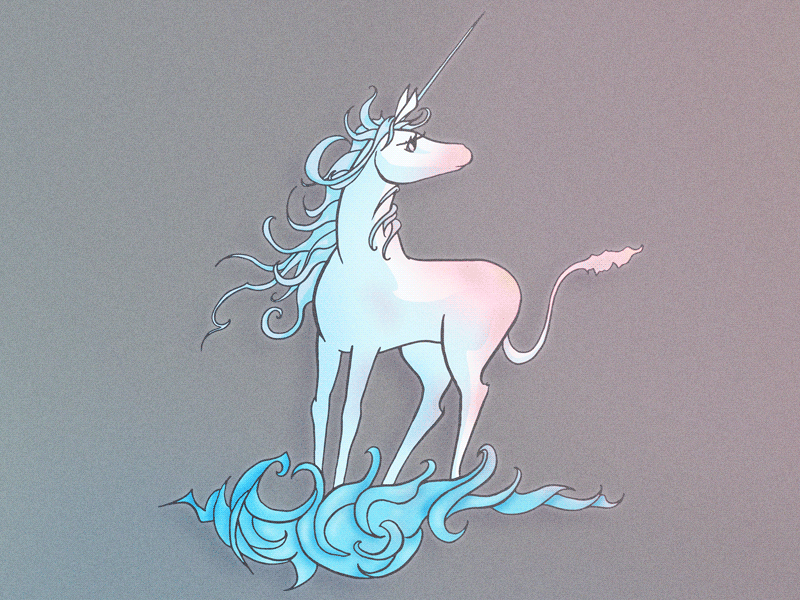 The Last Unicorn digital illustration ink redbubble the last unicorn