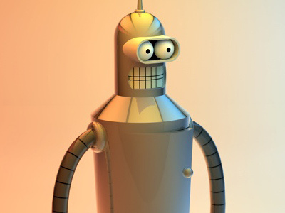 Bender 3d bender cheetah3d cinema4d futurama render robot