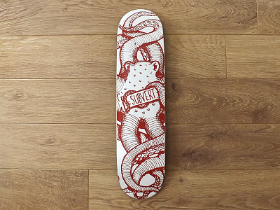 Octopus Skateboard illustration octopus skateboard