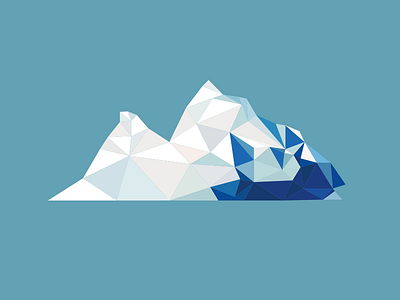 Iceberg iceberg illustration low poly polygon vector