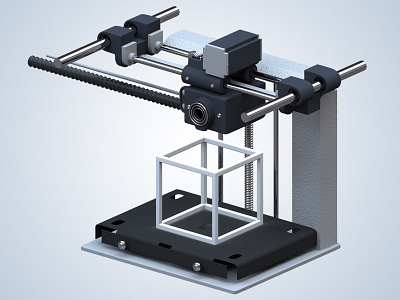 3D Printer 3d 3d printer cheetah3d render