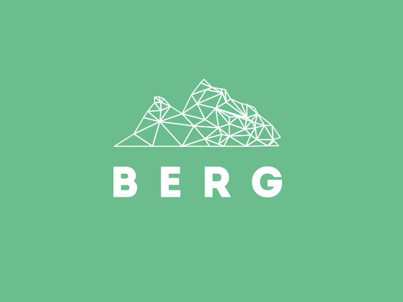 Berg Logo Animated colours flat gif logo simple