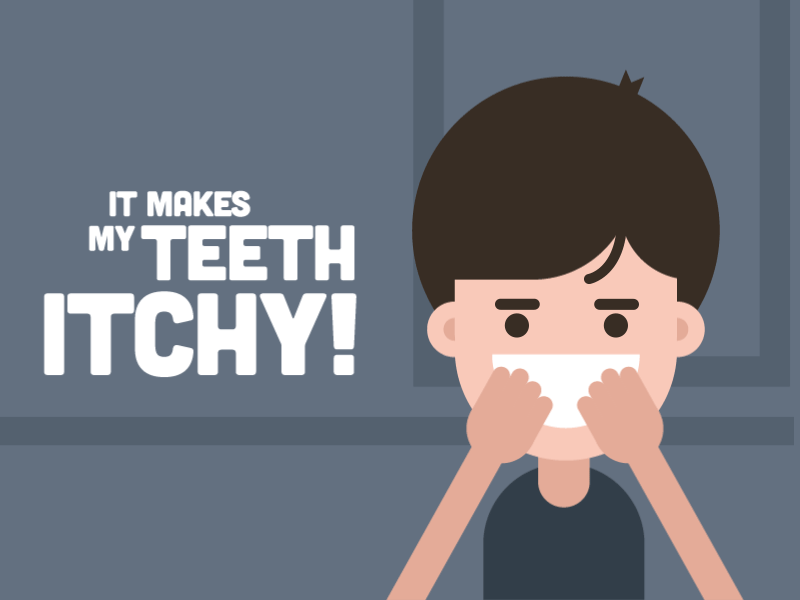 Itchy Teeth animation gif illustration