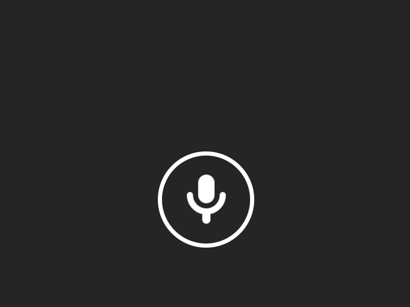 Voice Assistant - Listening... 正在听... motion ui
