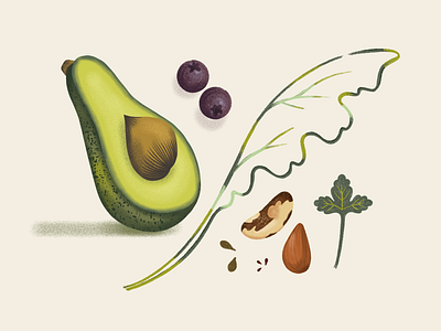 Nutrition Healthy Fats avocado blueberries eating food food illustration greens healthy mindful mindfulness nutrition nutritionist recipe wellbeing wholesome